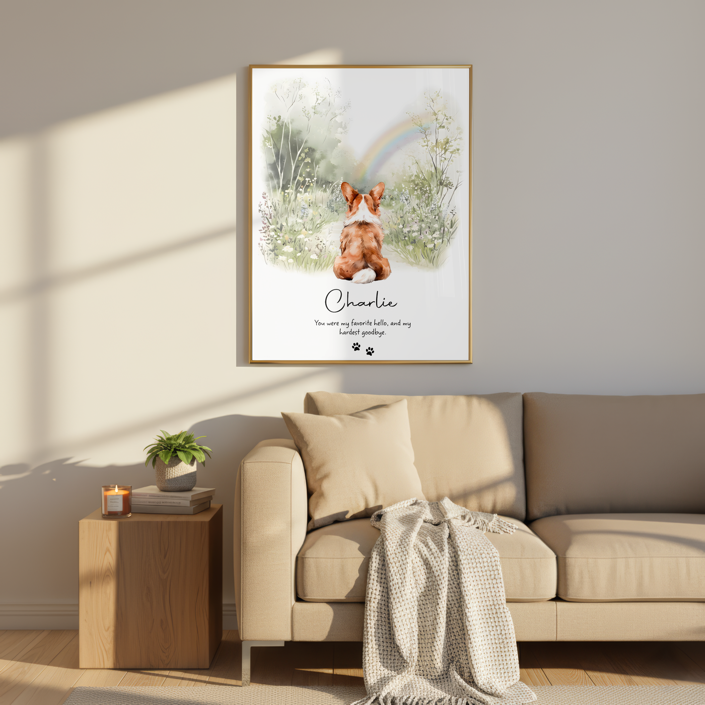 Framed pet magazine cover