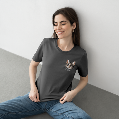 Pet Portrait Embroidered T-Shirt