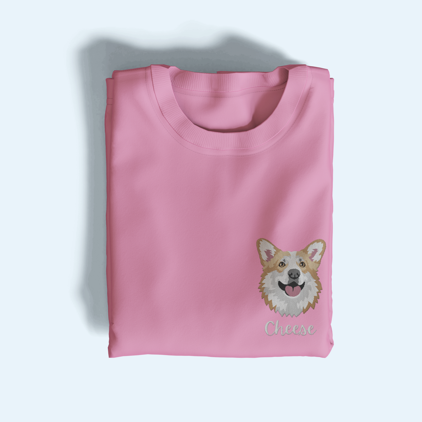 Pet Portrait Embroidered T-Shirt