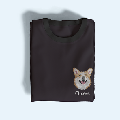 Pet Portrait Embroidered T-Shirt