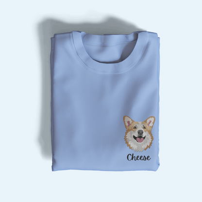 Pet Portrait Embroidered T-Shirt