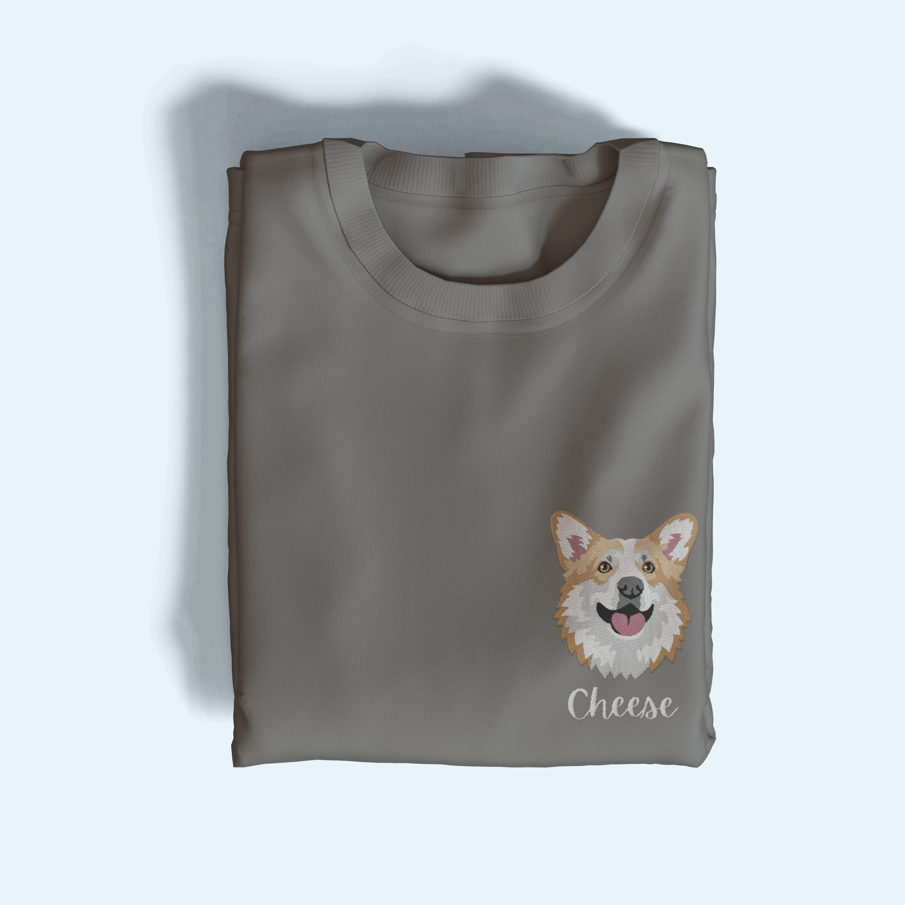 Pet Portrait Embroidered T-Shirt