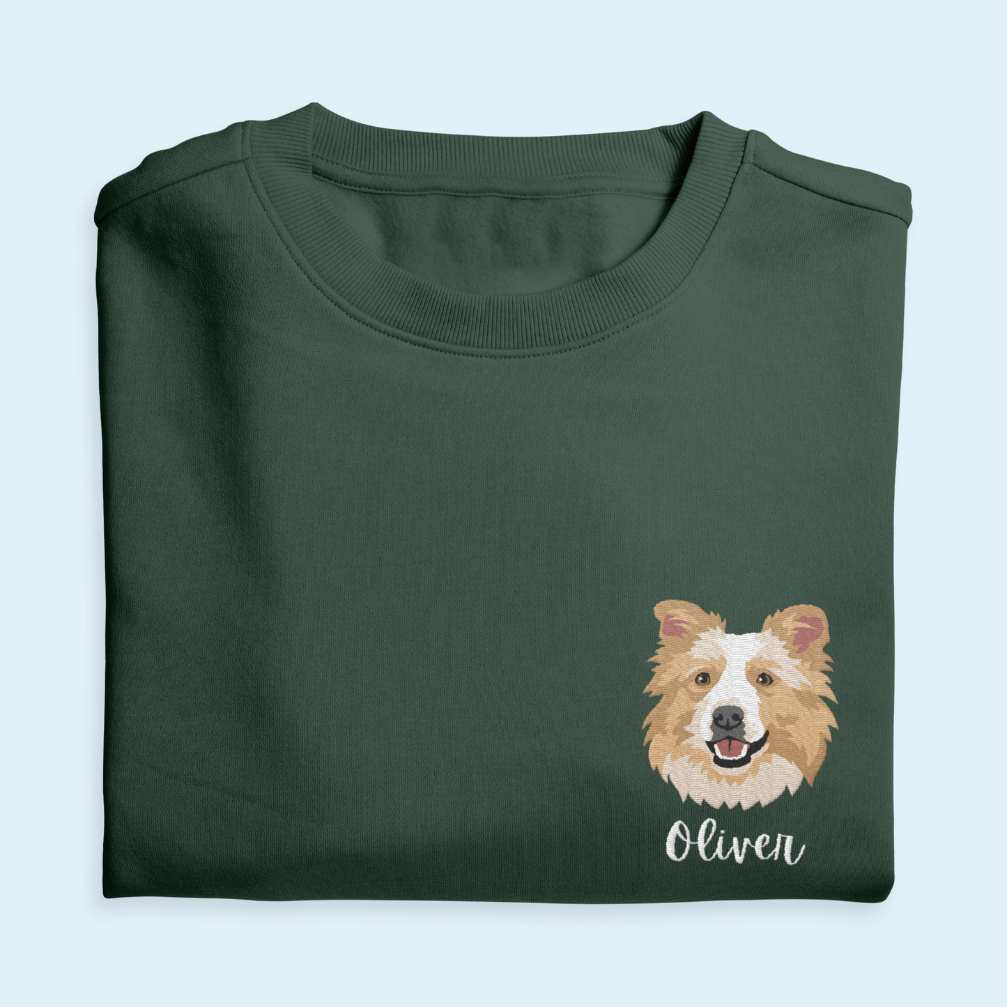 Pet Portrait Embroidered Sweatshirt