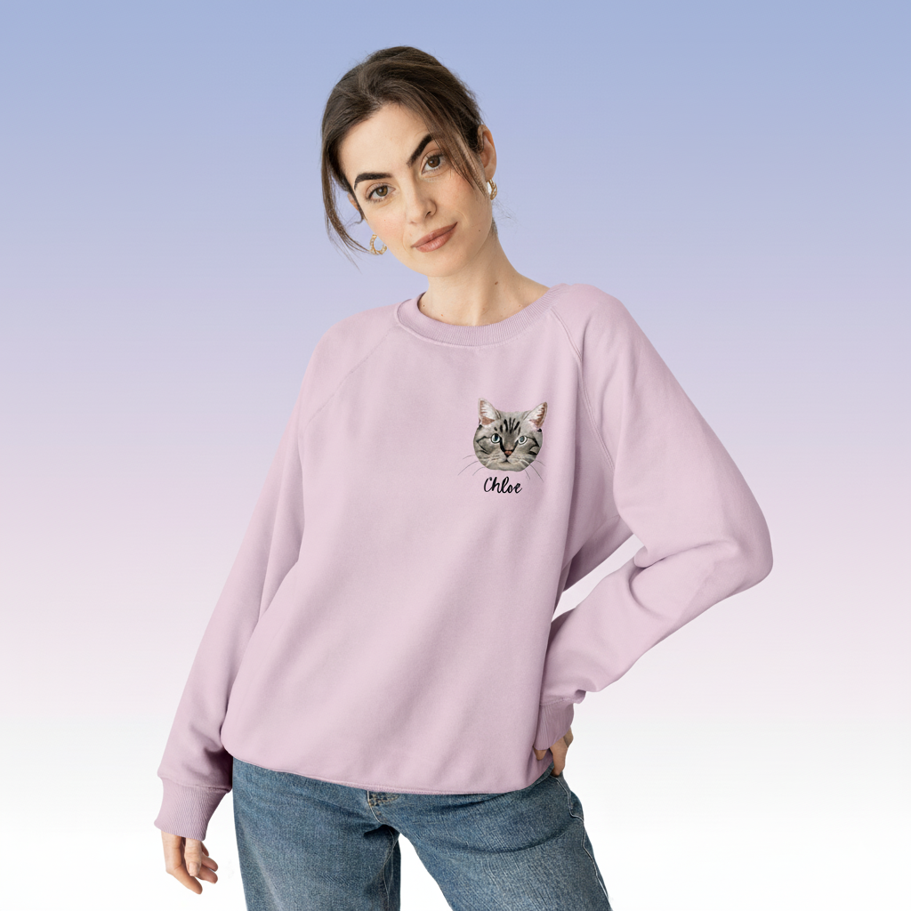 Pet Portrait Embroidered Sweatshirt