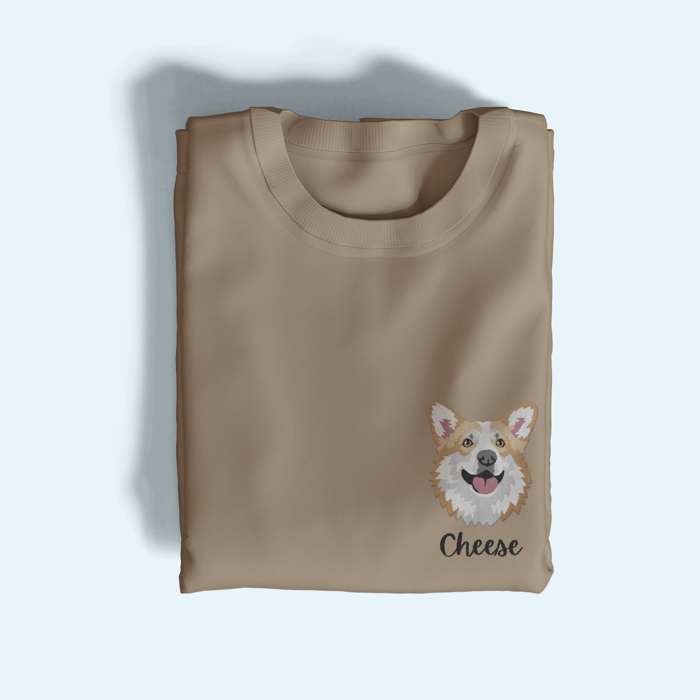 Pet Portrait Embroidered T-Shirt