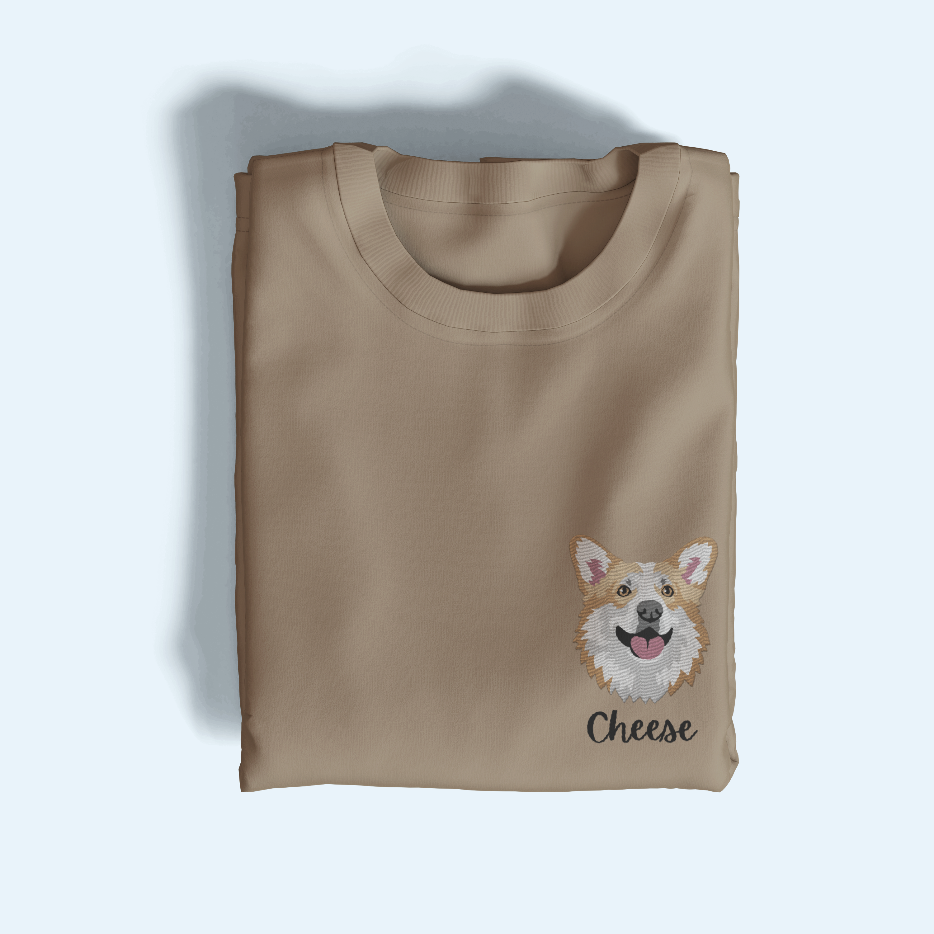 Pet Portrait Embroidered T-Shirt