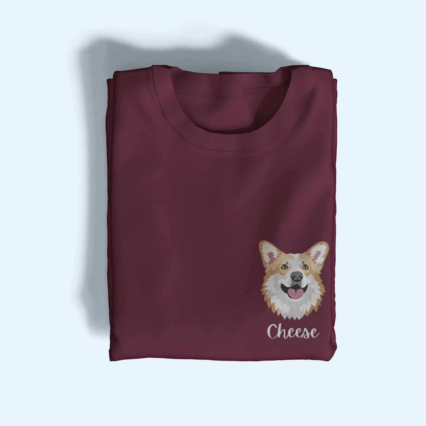 Pet Portrait Embroidered T-Shirt