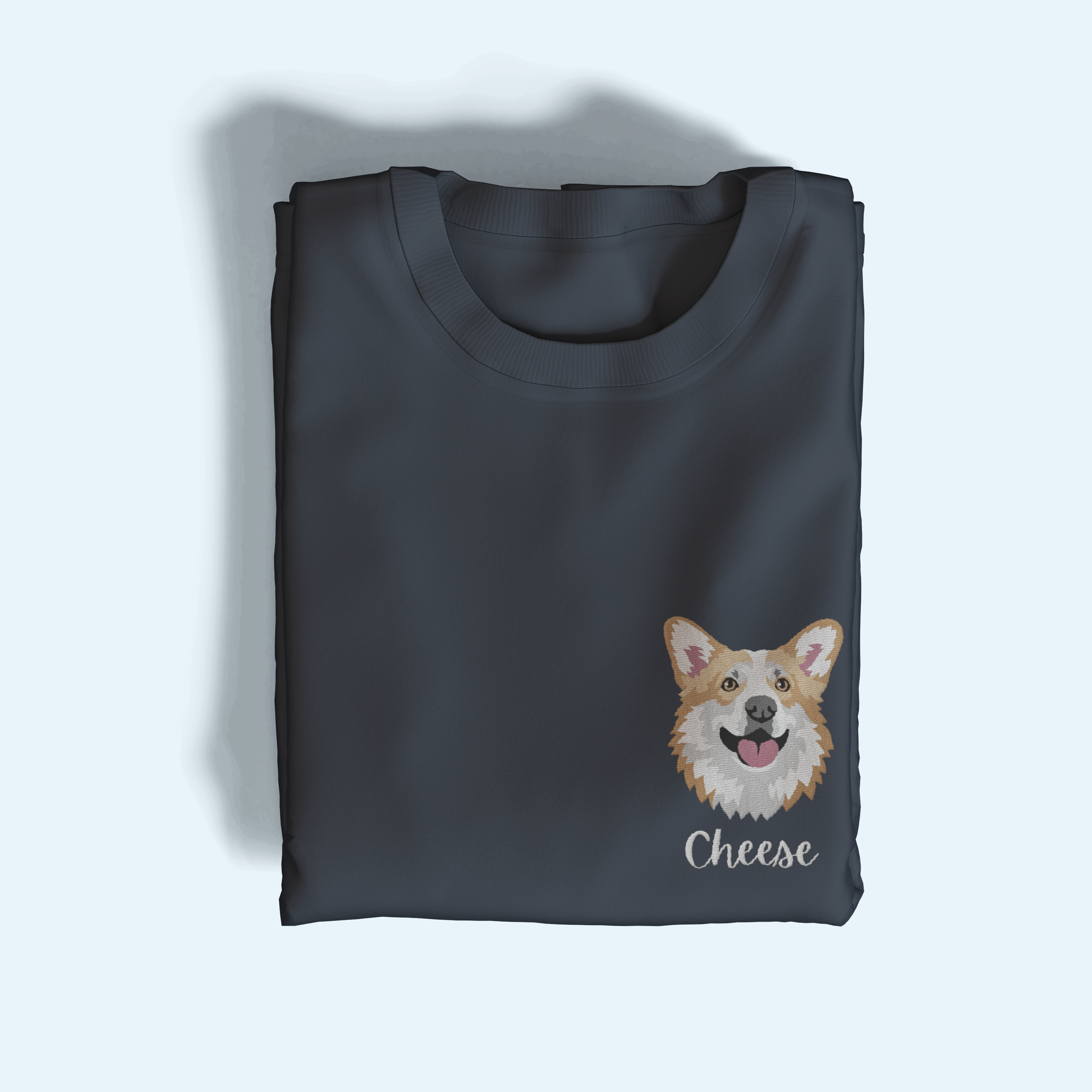 Pet Portrait Embroidered T-Shirt