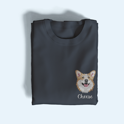 Pet Portrait Embroidered T-Shirt