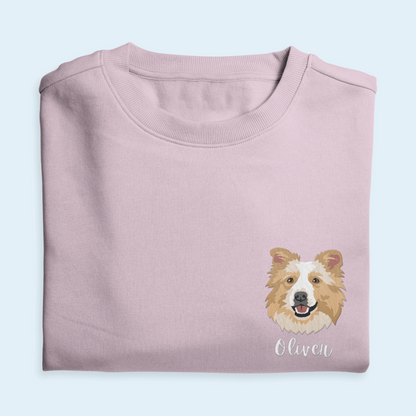 Pet Portrait Embroidered Sweatshirt