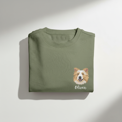 Pet Portrait Embroidered Sweatshirt