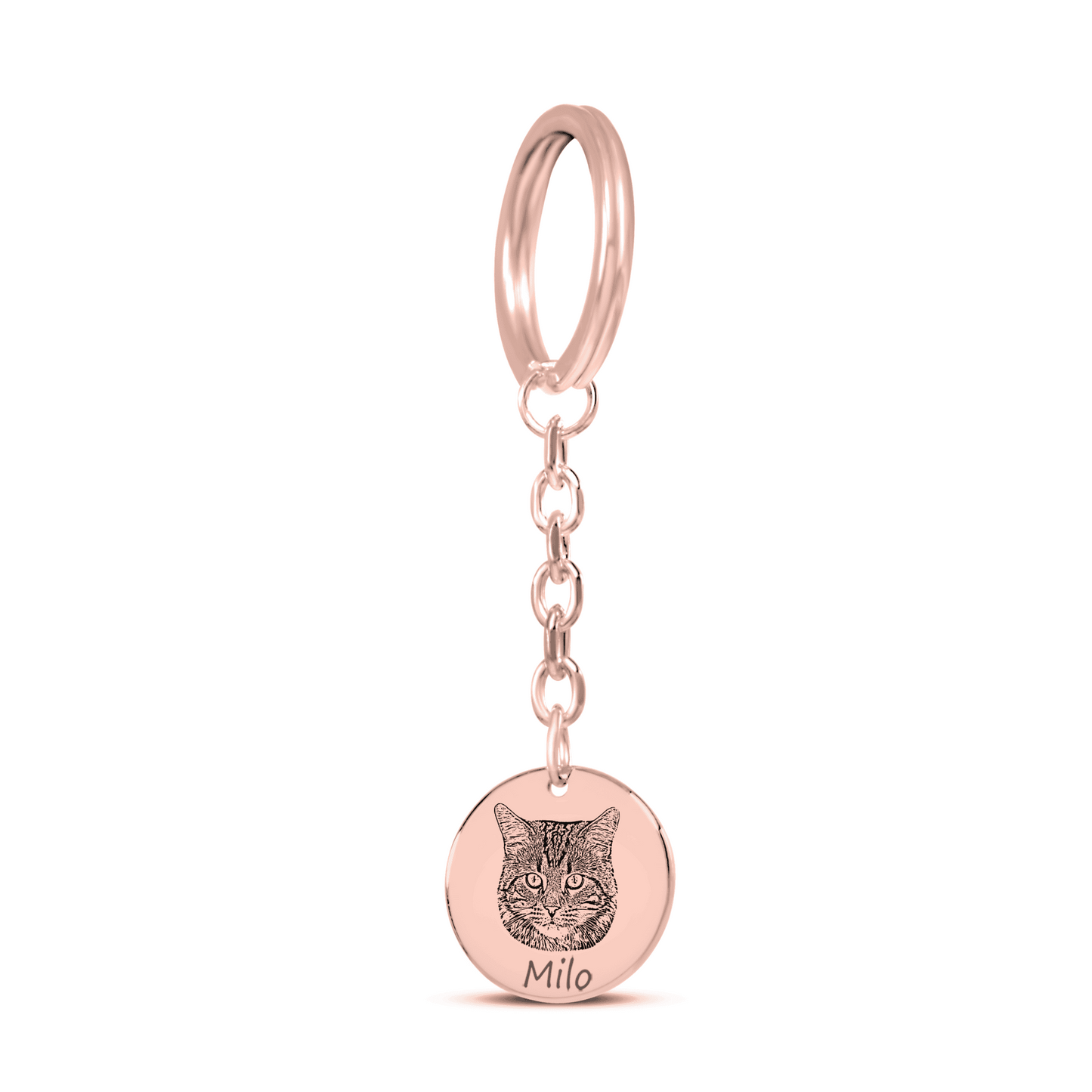 Cat Portrait Keychain