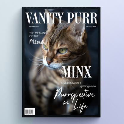 Pet Portrait Magazine Cover